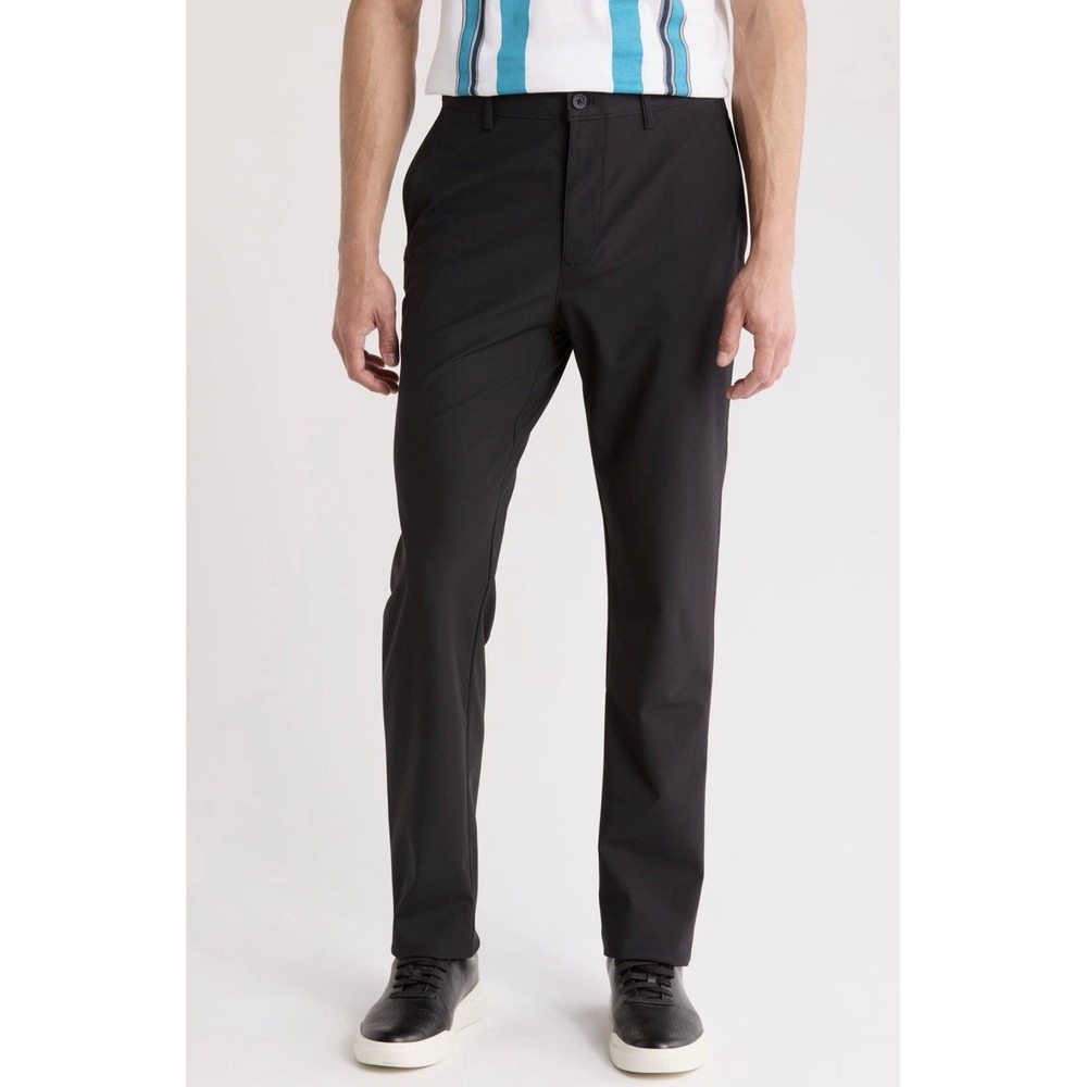 Original‎ Penguin Mens Tech Knit Chino Performance Sport Pants Black 38X30 XL